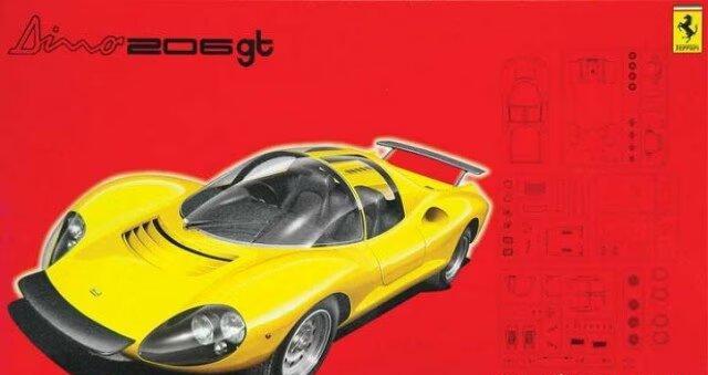 1:24 Сборная модель Ferrari Dino 206 - 12363