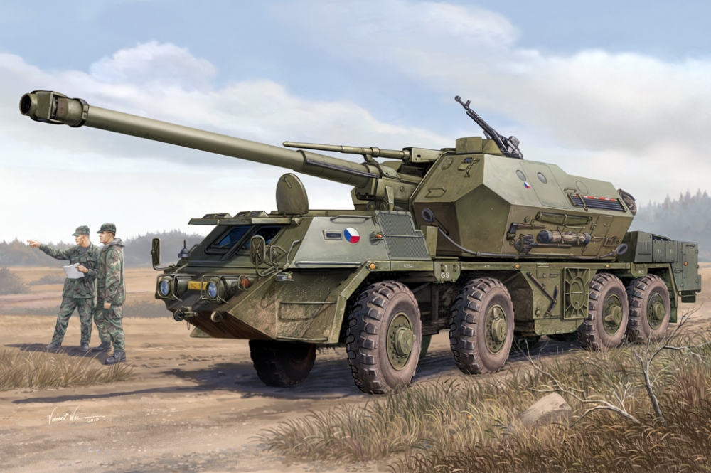 1:35 Сборная модель Танк 152mm ShkH DANA vz.77 - 85501