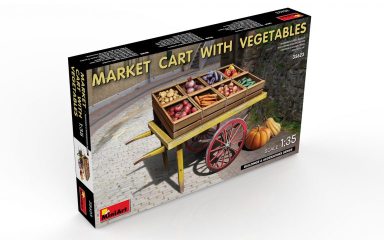 1:35 Сборная модель Market Cart with Vegetables - 35623