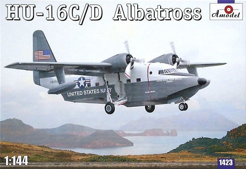 1:144 Сборная модель Американский самолет-амфибия Grumman HU-16C / D Albatross - 1423