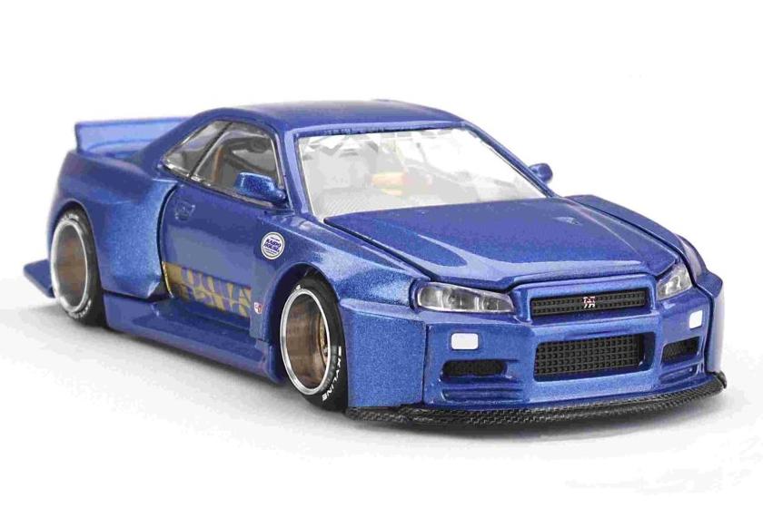 1:64 NISSAN Skyline GT-R (R34) V2 Aero SHINJUKU V2/Kaido Work - KHMG158
