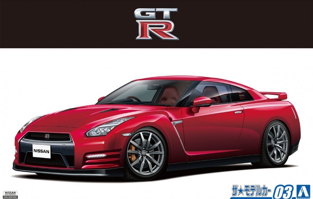 1:24 Сборная модель Nissan GT-R R35 Pure Edition14 - 05857