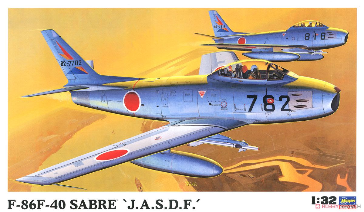 1:32 Сборная модель истребитель ВВС Японии F-86F-40 SABRE JASDF - 08860