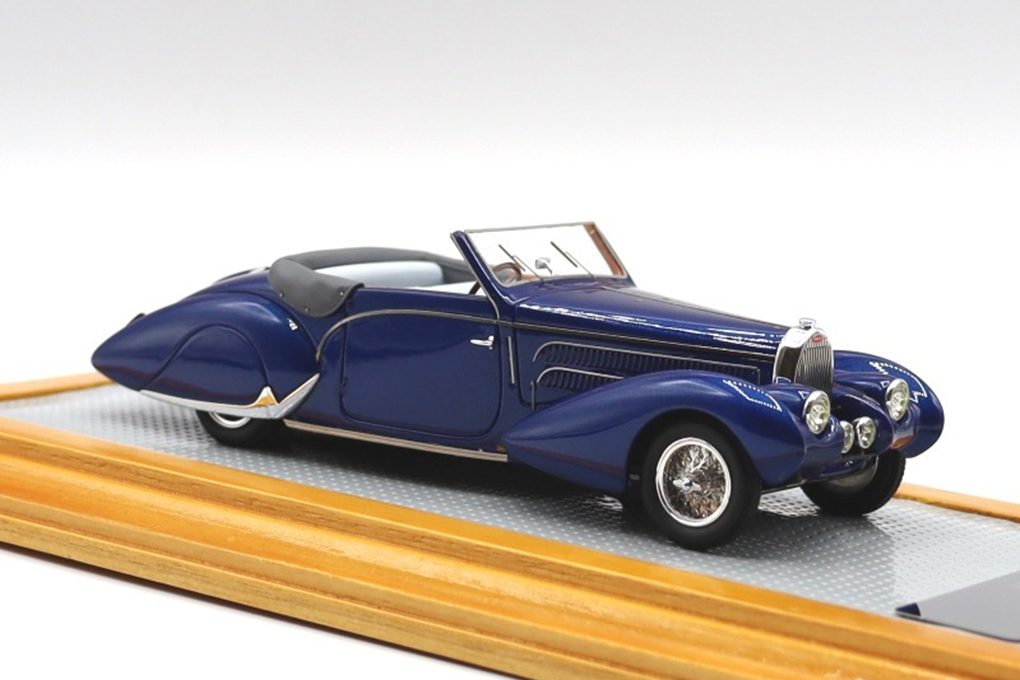1:43 Bugatti T57C Aravis 1938 Cabriolet Gangloff sn57710 Original car, Metal Blue - IL43109