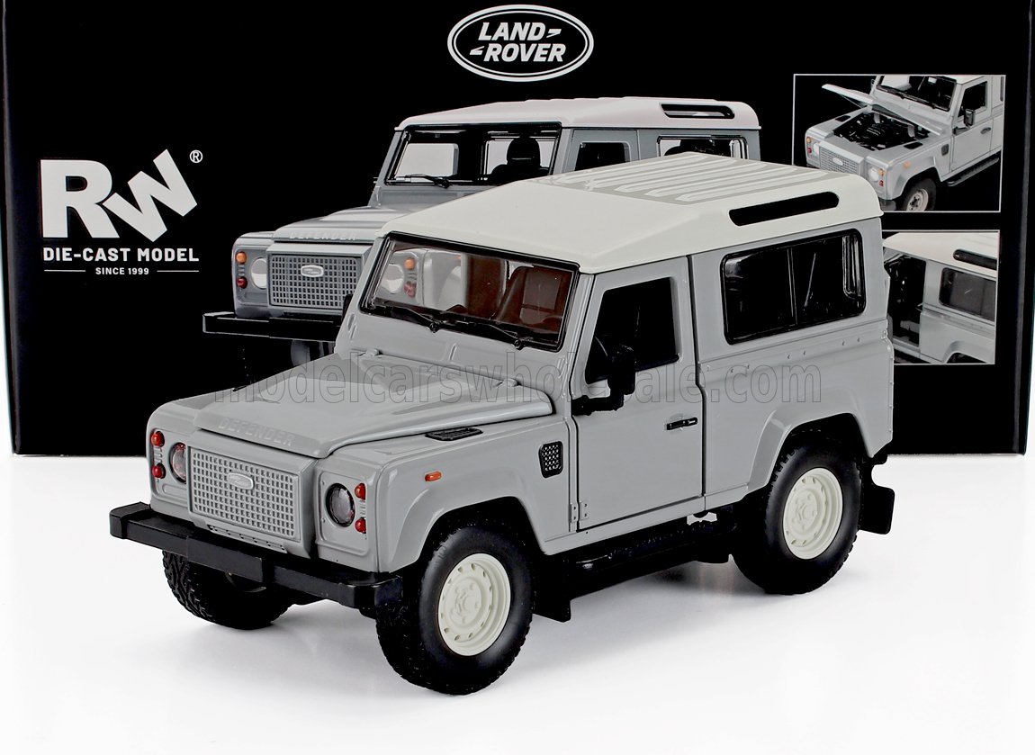 1:24 LAND ROVER Defender 90 Classic Work V8 Islay Edition (2023), Grey White - 0832GY