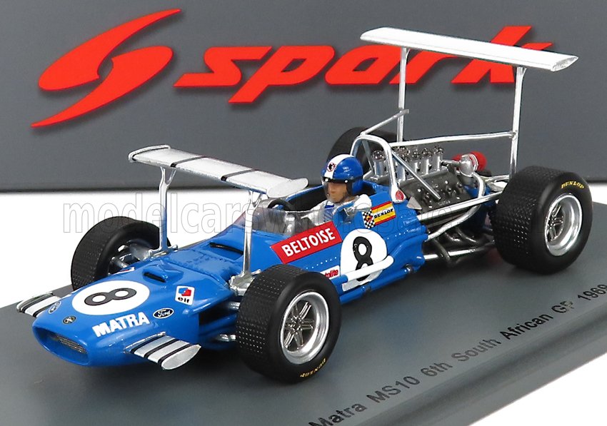 1:43 MATRA SIMCA - F1 MS10 N 8 6th South African GP (1969) Jean Pierre Beltoise - S5382