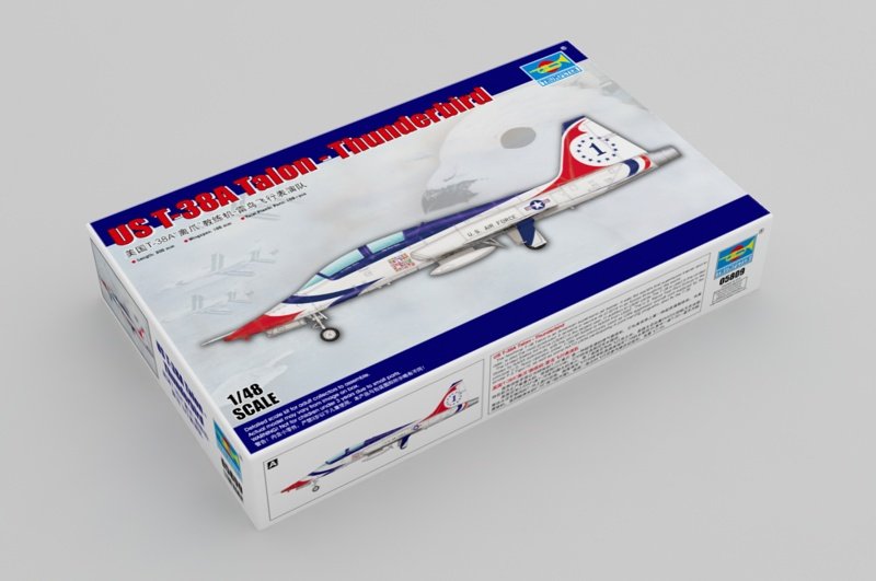 1:48 Сборная модель Американский учебно-тренировочный самолет Northrop T-38A Talon - 05809