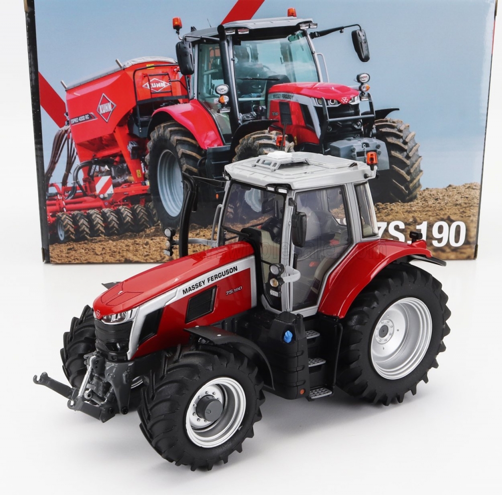 1:32 MASSEY FERGUSON Mf7s.190 Tractor (2022), Red Grey - UH6412