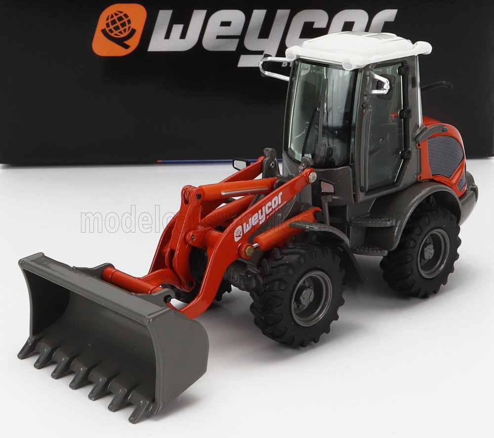 1:50 WEYCOR Ar420 Ruspa Gommata - Scraper Tractor Wheel Loader, Orange Grey - BX884100