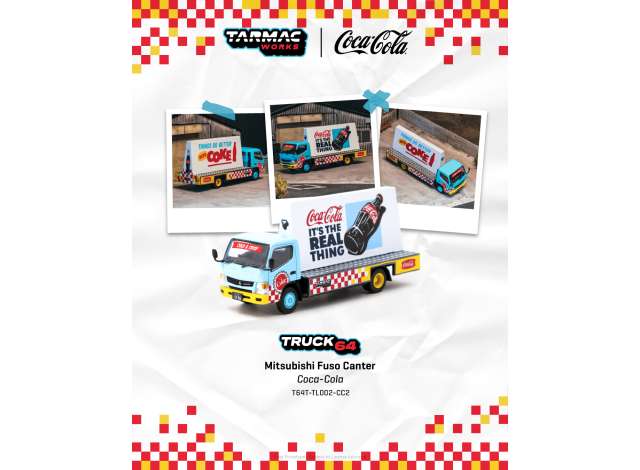 1:64 Mitsubishi Fuso Canter Advertisement Truck *Coca-Cola*, various - T64T-TL002-CC2