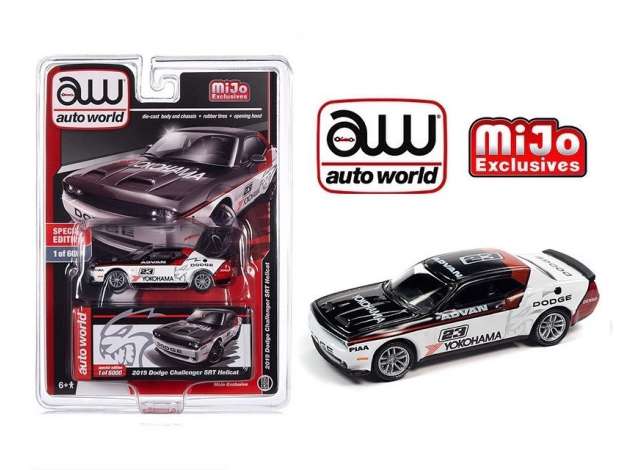 1:64 DODGE Challenger SRT Hellcat #23 **Yokohama* (2019), white/black - AWCP7942