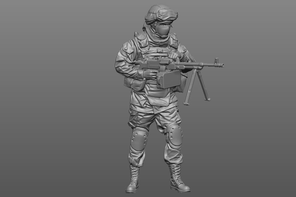 1:43 Фигурка Солдат 6 (под покраску) - К-26р