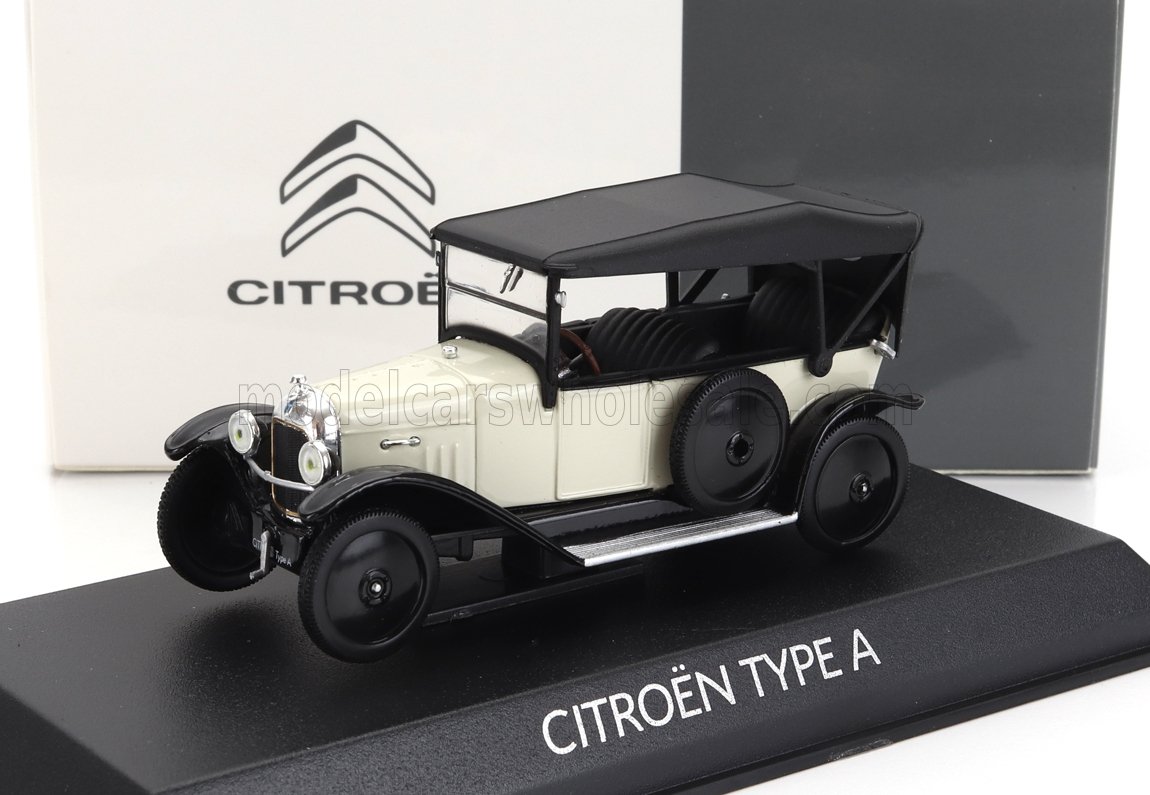 1:43 CITROEN Type A Cabriolet Closed (1919), Beige Black - AMC0191101