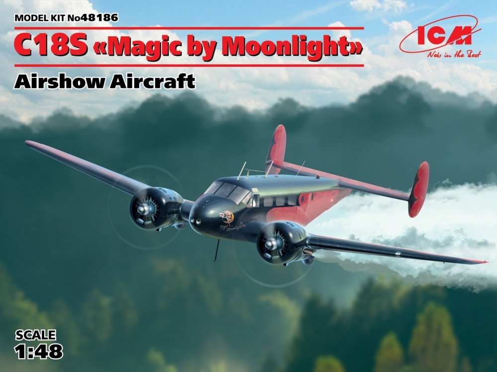 1:48 Сборная модель C18S 'Magic by Moonlight', Американский демонстрационный самолет - 48186