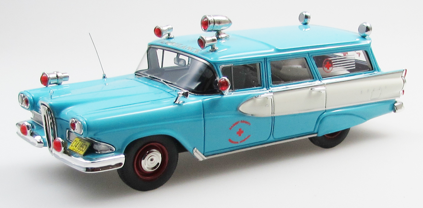 1:43 EDSEL Villager ambulance (1958), blue/white - EMUS43086F