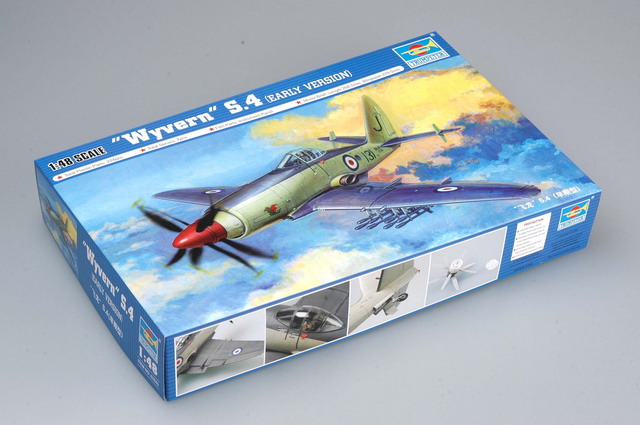 1:48 Сборная модель Британский истребитель Westland Wyvern S.4 (ранний) - 02843
