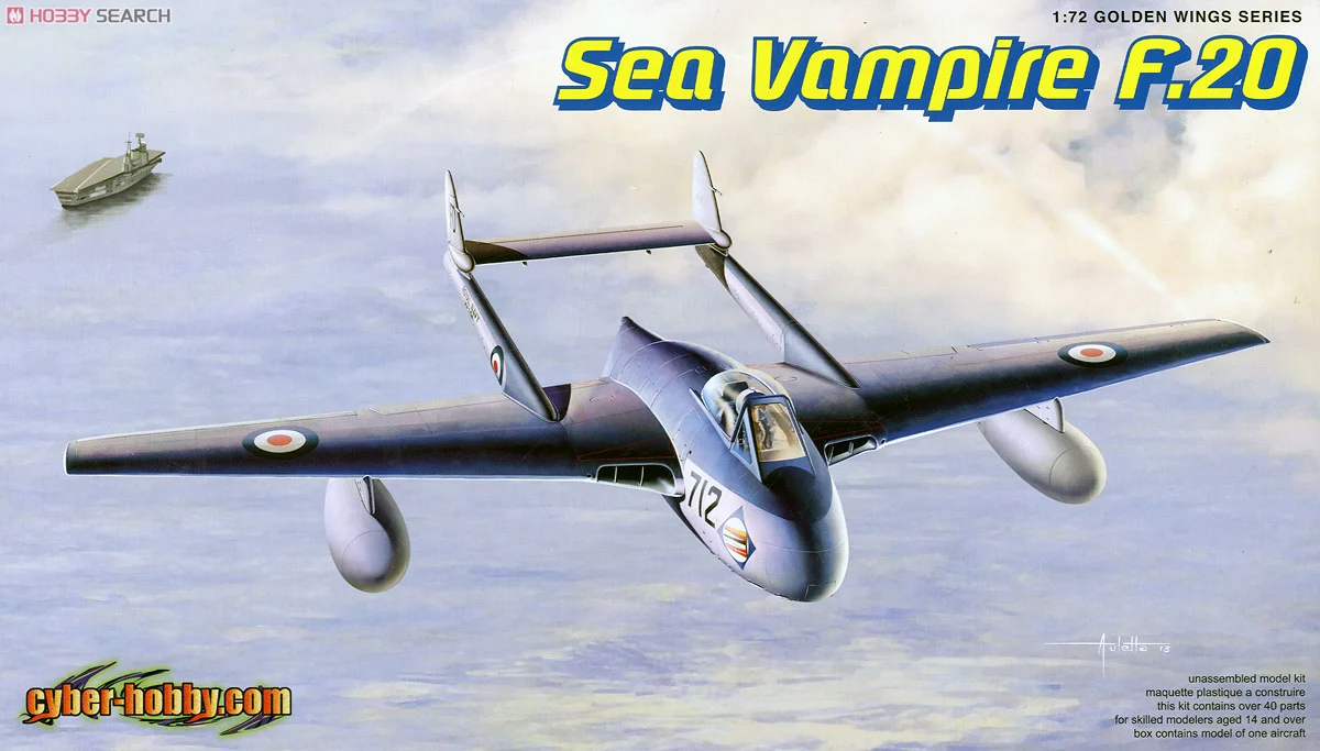1:72 Сборная модель Sea Vampire F.20 - 5112