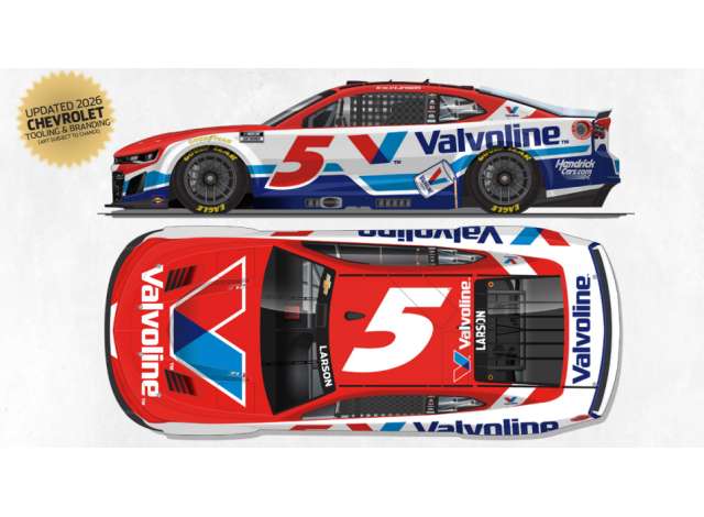 1:64 Chevrolet #5 Kyle Larson *Valvoline*, red/white/blue 2026 - CX52661VALKL