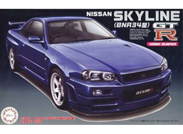 1:24 Сборная модель Nissan Skyline GT-R BNR34 with Nismo Parts - 046600