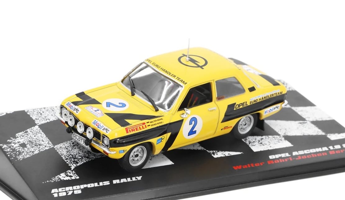 1:43 (Уценка!) OPEL ASCONA 1.9SR W.Röhrl - J.Berger 1975 #2, Rallye Cars 58 - RALLYC058-Z1