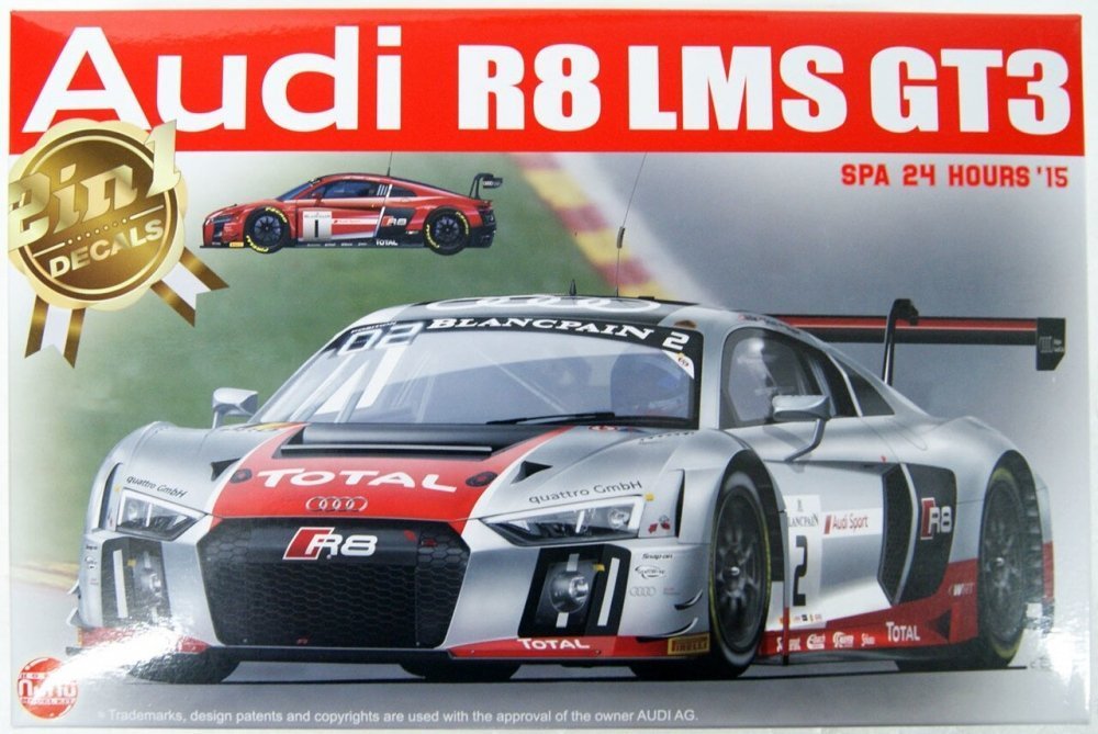 1:24 Сборная модель AUDI R8 LMS SPA 24 Hours 15 - PN24004