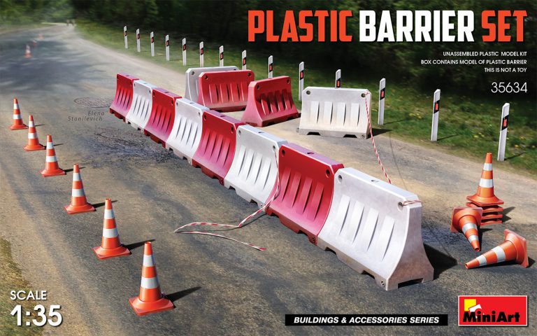 1:35 Сборная модель Plastic Barrier Set - 35634