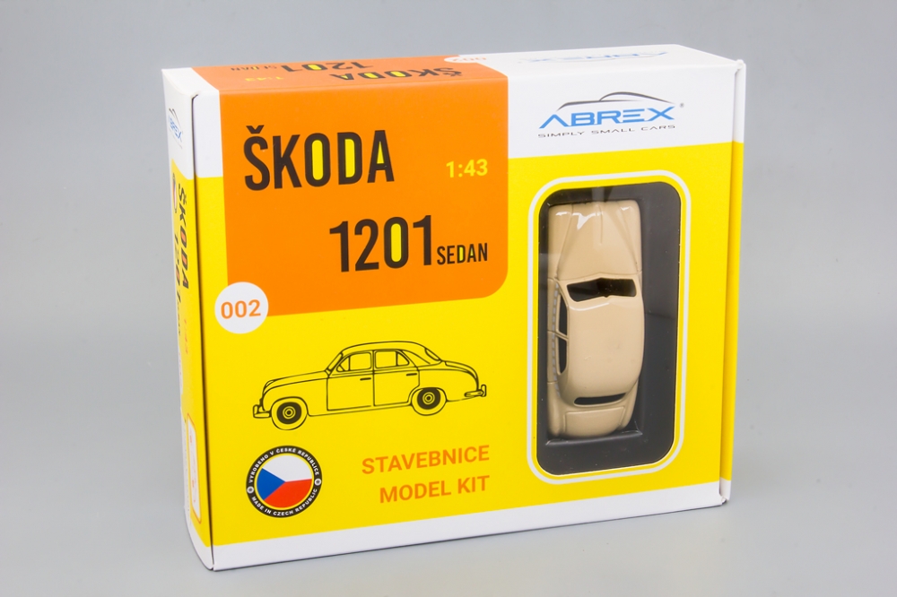 1:43 Сборная модель Skoda 1201 (1956) Taxi Yellow - 711XDYP-KIT