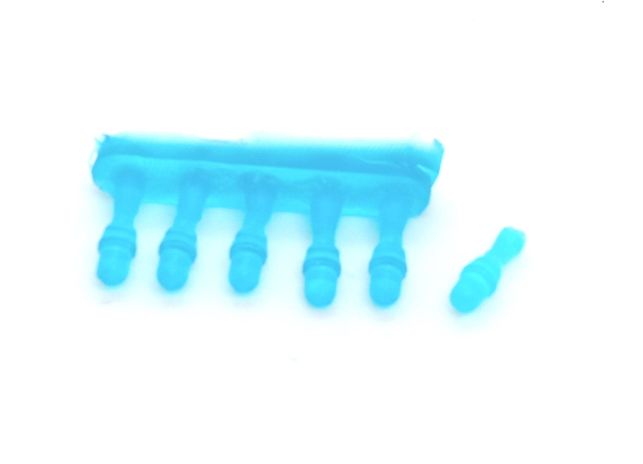 1:43 Набор мигалок (вариант 2), синие, комплект 6 шт. - UM302