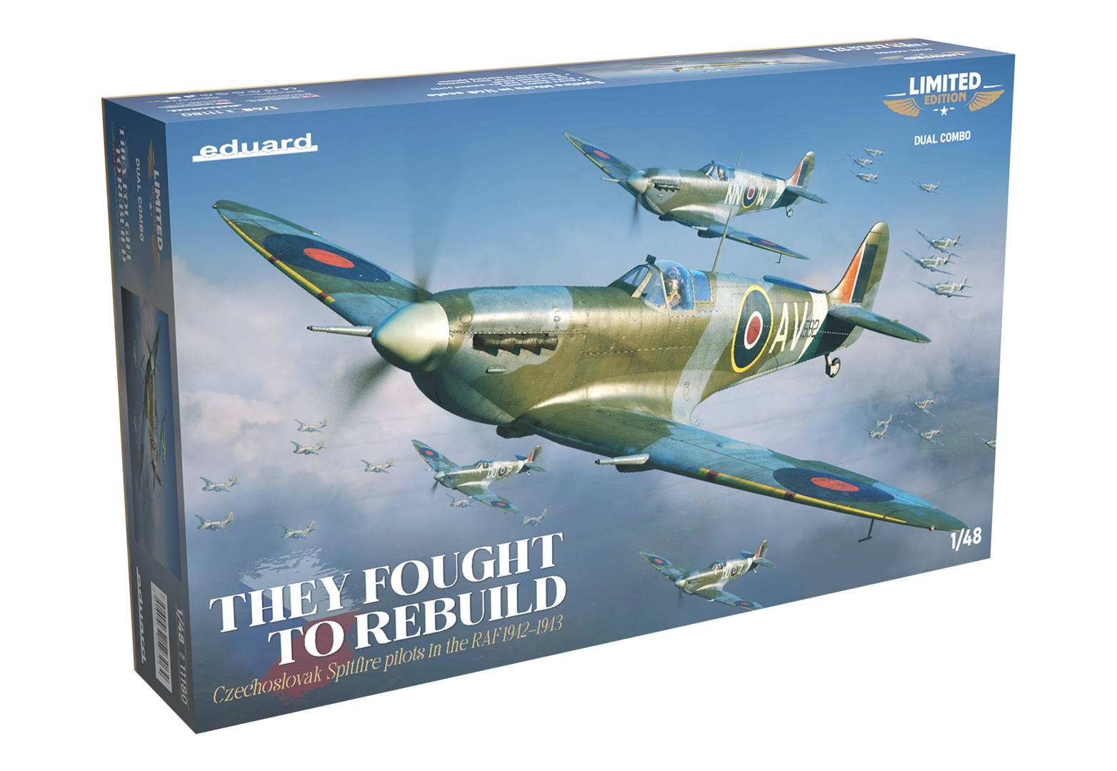1:48 Сборная модельThey Fought To Rebuild- The Limited Edition Czech Spitfire pilots in the RAF 1942-43 (Dual Combo) - 11180