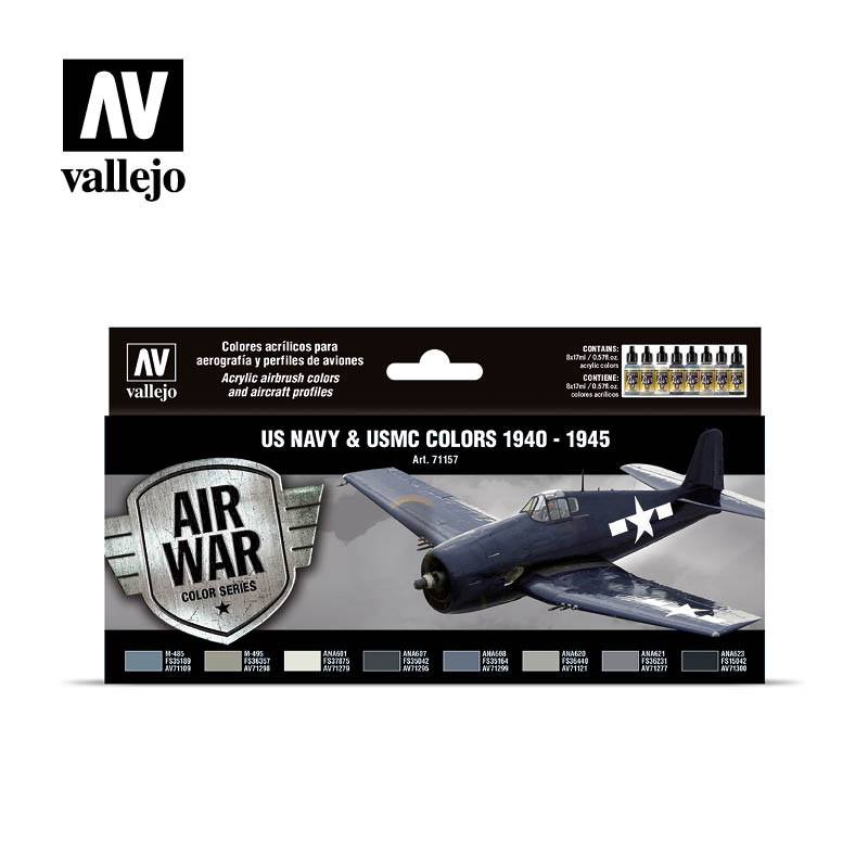 Набор Model Air - US NAVY & USMC WWII 1940-1945 (8цв.) - 71157