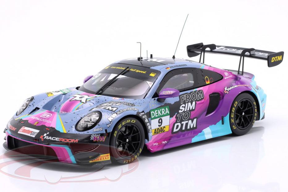 1:18 PORSCHE 911 (992) GT3 R №9 DTM Tim Heinemann (2023) - LEGT18-23036-BOX