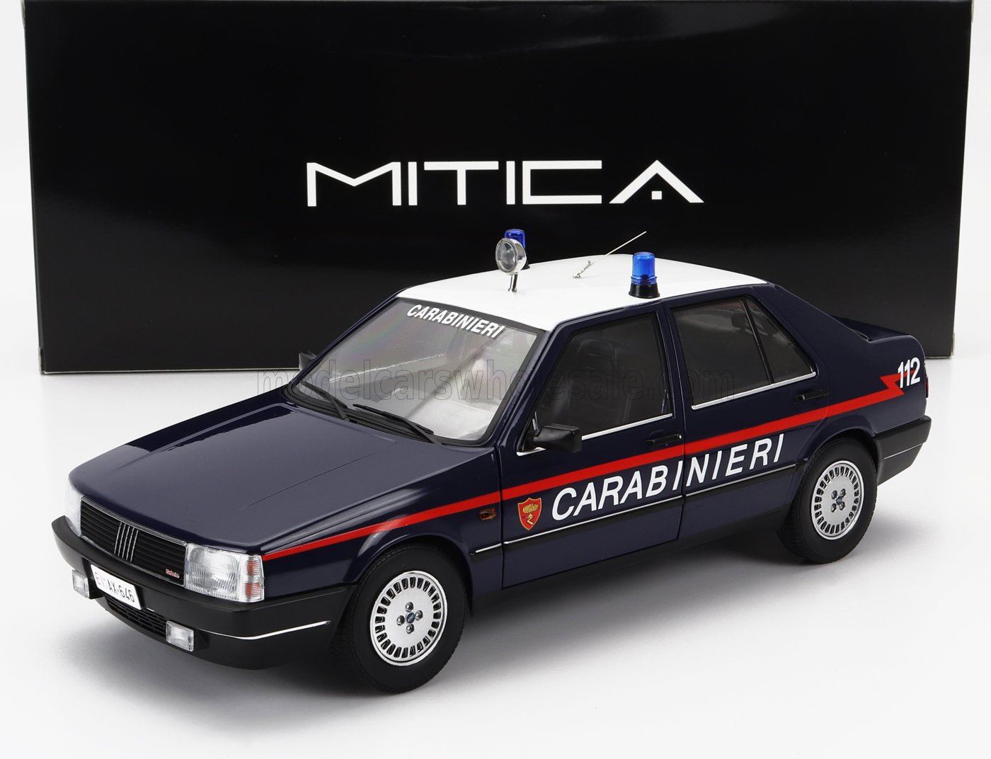1:18 FIAT Croma 2.0 Turbo Ie Carabinieri (1988) Police, Blue White - 201006-D