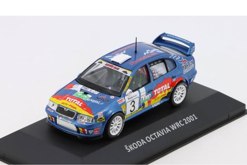 1:43 SKODA Octavia WRC №3 Rally speciál 4X4 (2001), blue - DESK012