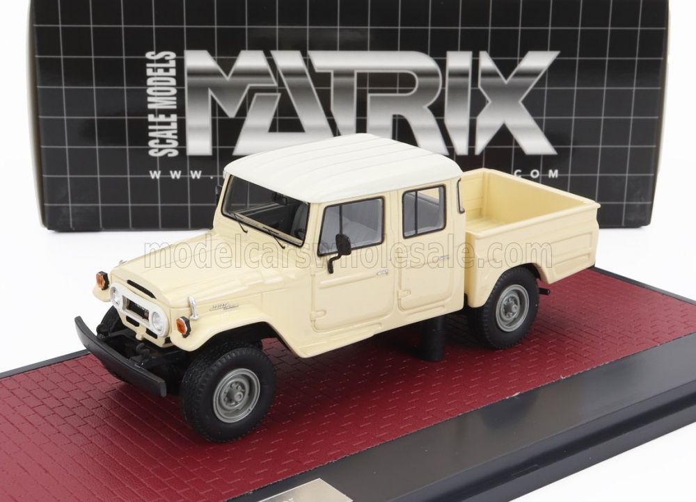 1:43 TOYOTA Hj45 Land Cruiser Crew Cab Pick-up (1979), Cream White - MX41905-012