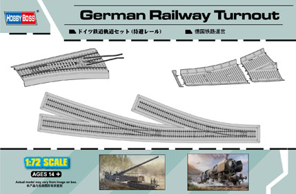 1:72 Сборная модель Рельсы German Railway Turnout - 82909