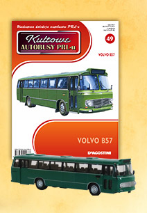 1:72 VOLVO B57, Kultowe Autobusy PRL 49, зеленый - kulA049