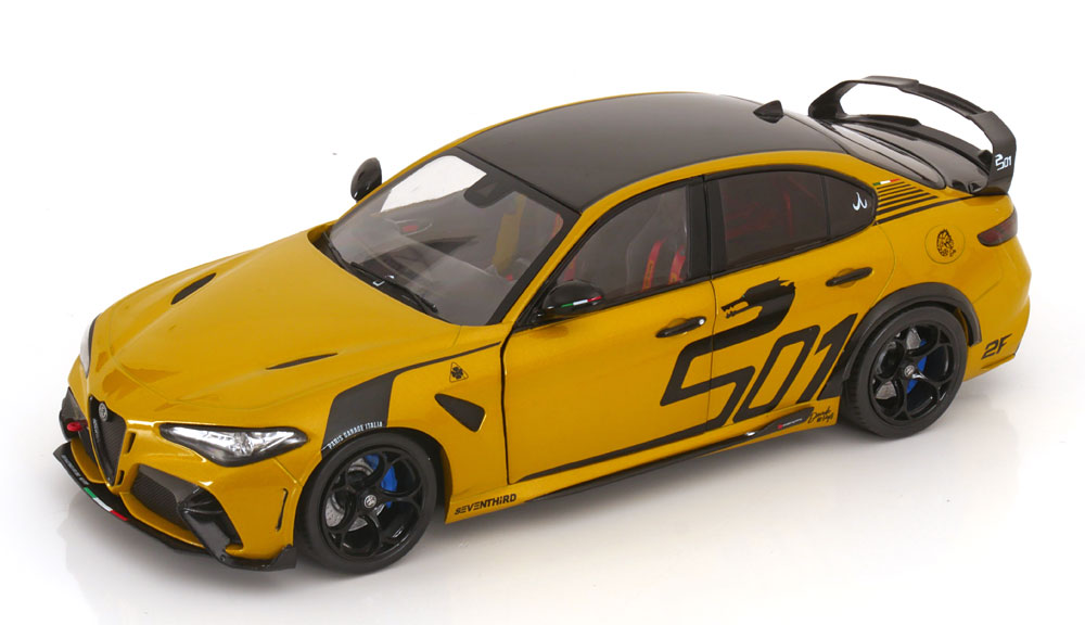 1:18 ALFA ROMEO Giulia GTA M (2022), yellowmetallic black - S1806905