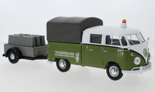 1:24 VOLKSWAGEN T1 Doppelkabine Volkswagen Road Service, green / white - MOM79676