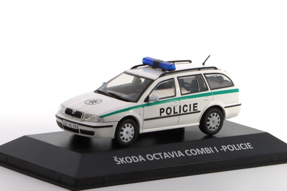 1:43 SKODA Octavia Combi I Policie (1999) - Kaleidoskop slavných vozů - DEKALEJDOSKOP115