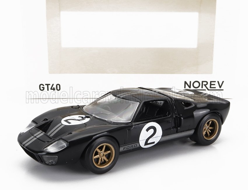 1:43 FORD Gt40 Mkii 7.0l V8 Team Shelby American Inc. №2 Winner 24h Le Mans (1966) B.Mclaren - C.Amon, Black Silver - 270574