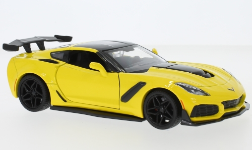 1:24 CHEVROLET Corvette Zr1 (2019), yellow / black - MOM79356YELLOW