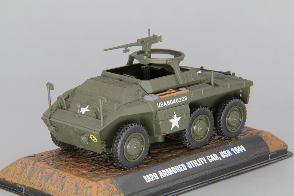 1:43 командно-штабная бронемашина M20 армия США 1944 - 7123118-X1