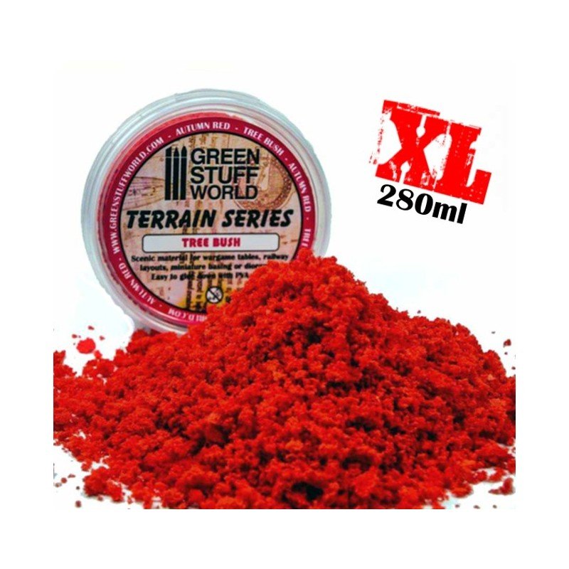 Комки листвы кустарников цвет Красный 280 мл / Tree Bush Clump Foliage - Autumn Red - 280 ml - 9077