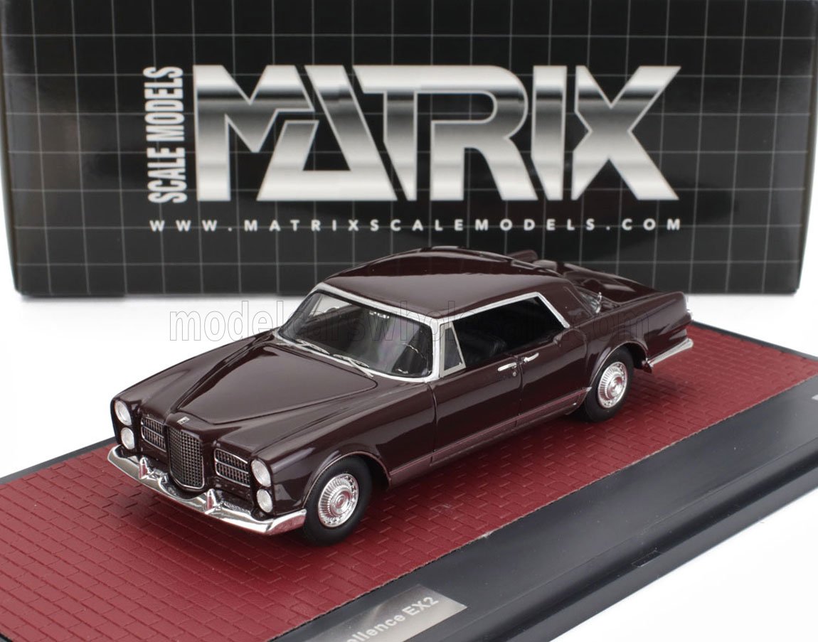 1:43 FACEL VEGA Excellence Ex2 (1962), Bordeaux Silver - MX40601-022