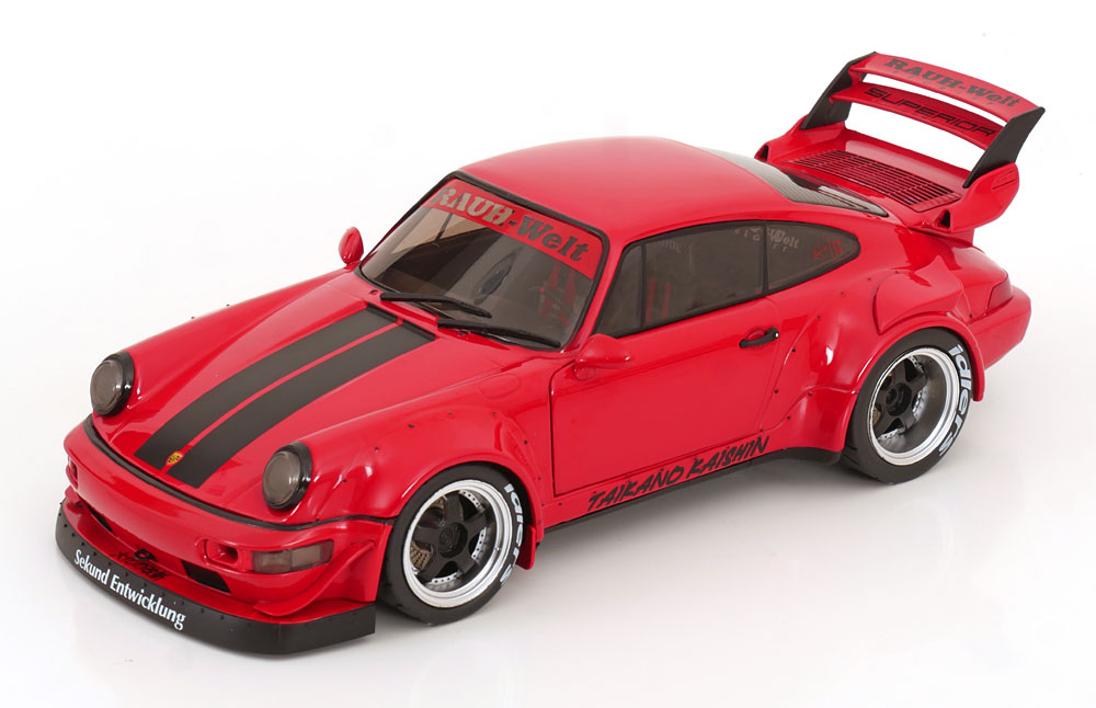 1:18 (Уценка!) PORSCHE 911 964 Rwb Body Kit Coupe (2024), Red Black - S1807514-Z1