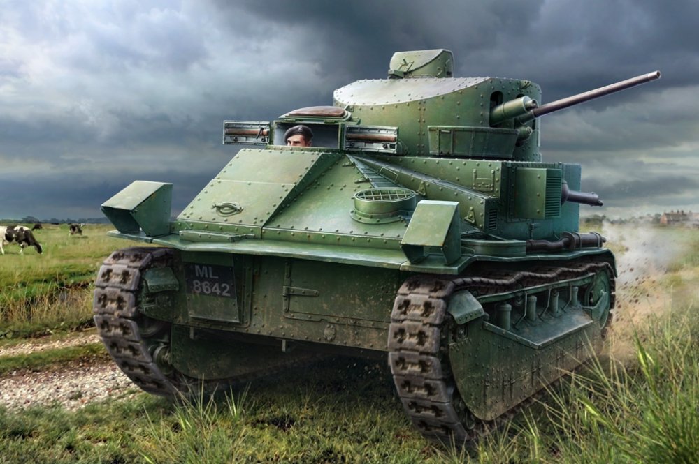 1:35 Сборная модель Танк Vickers Medium Tank MK II - 83880