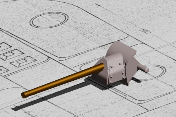 1:72 76 мм ствол пушки Ф-34 для Т-34/76 с бронемаской для «Звезда» 5011 - 72068