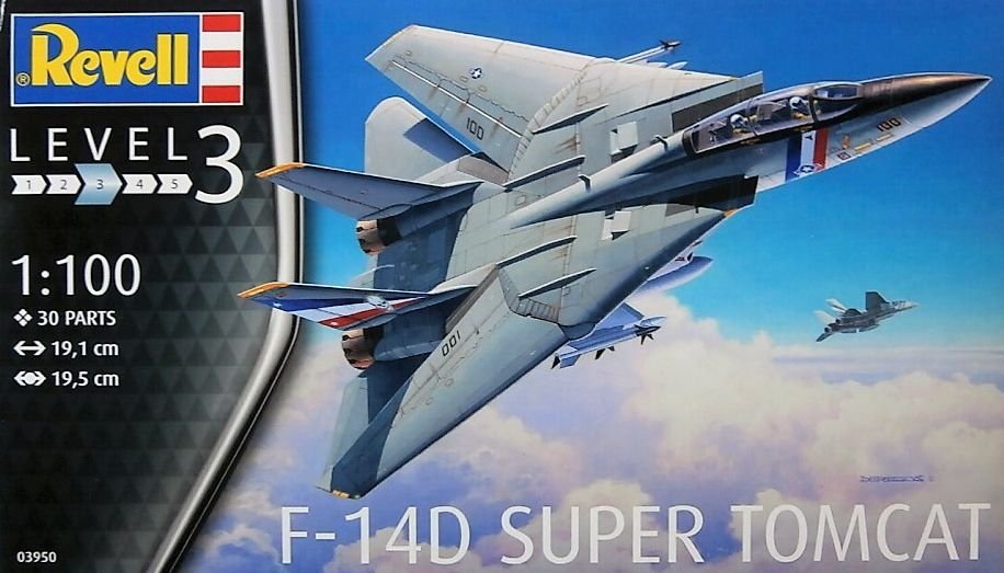1:100 Сборная модель Американский истребитель Grumman F-14D Super Tomcat - 03950
