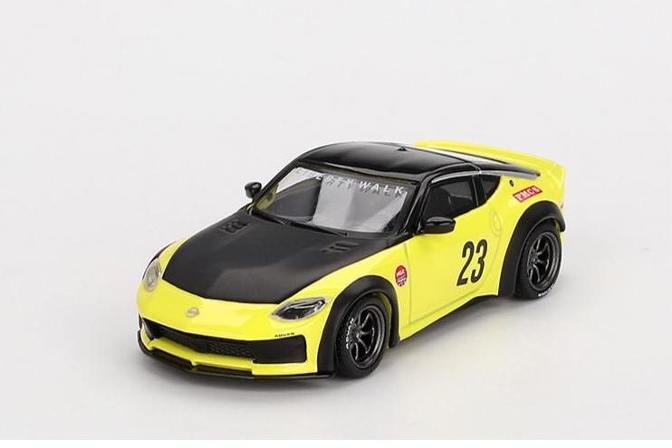 1:64 NISSAN Z LB Nation Works №23 LHD (2024), Yellow - MGT00826