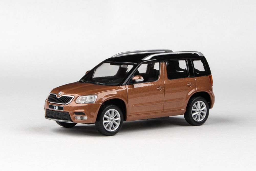 1:43 SKODA Yeti FL (2013), Oranžová Terracotta Metalíza - 031GN-b